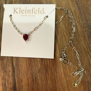 Kleinfeld Necklace with Red Ruby Pendant
